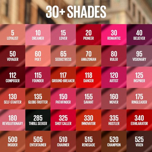 Maybelline Super Stay Matte Ink Liquid Lipstick - Long Lasting, High Impact Color, Mover Brown, 1 Count