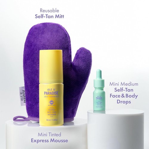 Isle of Paradise Self-Tanning Set | 3-Piece Bronzed Bestsellers with Hydrating Formula & Streak-Free Finish