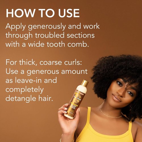 Creme of Nature Pure Honey | Moisturizing Hair Mask for Soft, Hydrated Hair - 12 Oz
