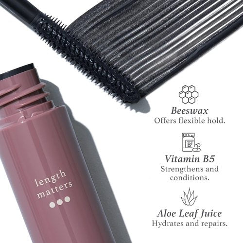 Julep Length Matters Mascara - Buildable Lengthening Formula in Black, 0.34 Fl Oz