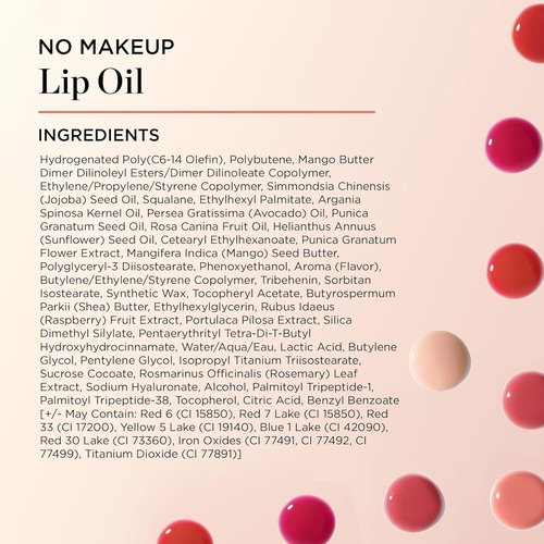Perricone MD No Makeup Lip Oil - Non-Sticky, Skincare-Infused Formula | Natural Color & Hydration