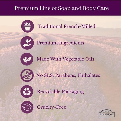 A LA MAISON French Liquid Hand Soap, White Tea - Natural Hand Wash Made with Essential Oils - Biodegradable, Plant-Based, Vegan, Cruelty-Free, Alcohol & Paraben Free (16.9 oz, 2 Pack)