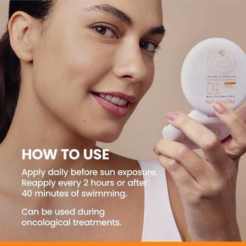 Avène High Protection Tinted Compact - Mineral Sunscreen with SPF 50+ | Water Resistant & Fragrance-Free