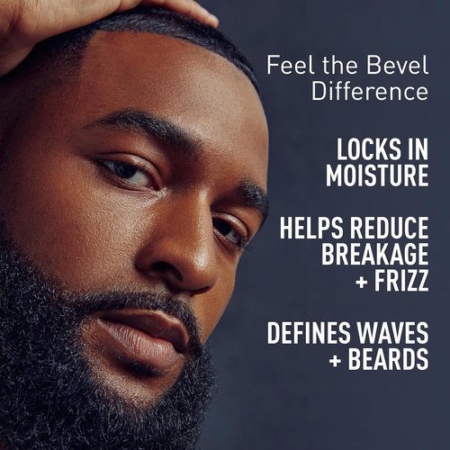 Bevel Beard Balm & Hair Pomade - Moisturizing Coconut Oil & Shea Butter Formula, 3.4 Oz