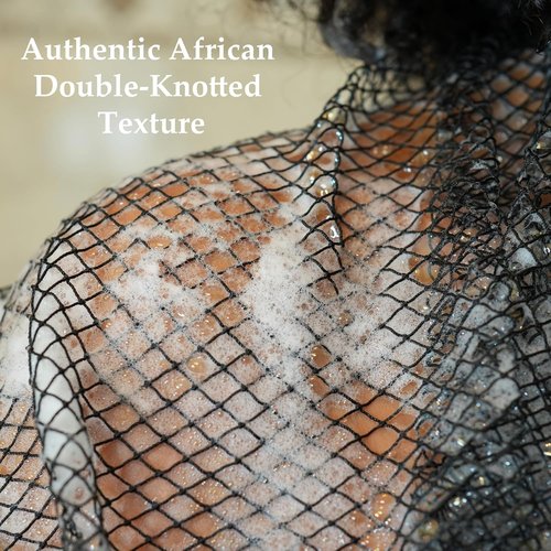 African Exfoliating Net Sponge - Authentic 2-Piece Quick-Drying Bath Scrubber | 45-Inch Loofah for Men & Women (Dark Green & Rose)