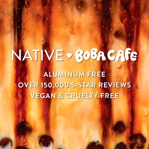 Native Aluminum-Free Deodorant - Limited Edition Brown Sugar Boba | 72-Hour Odor Protection, 2.65oz (Pack of 2)