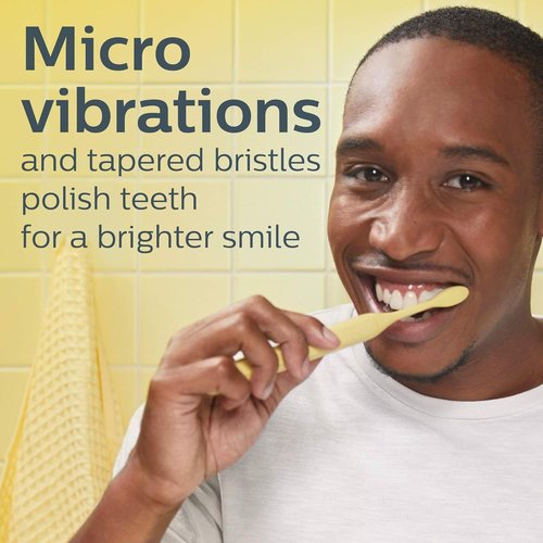 Philips Sonicare Battery Toothbrush - Mango Yellow | Superior Cleaning Power & Convenience