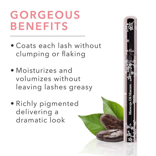 100% PURE Maracuja Oil Mascara - Dramatic Volume & Length, No Clumping | Vegan Blackberry - 0.35 oz