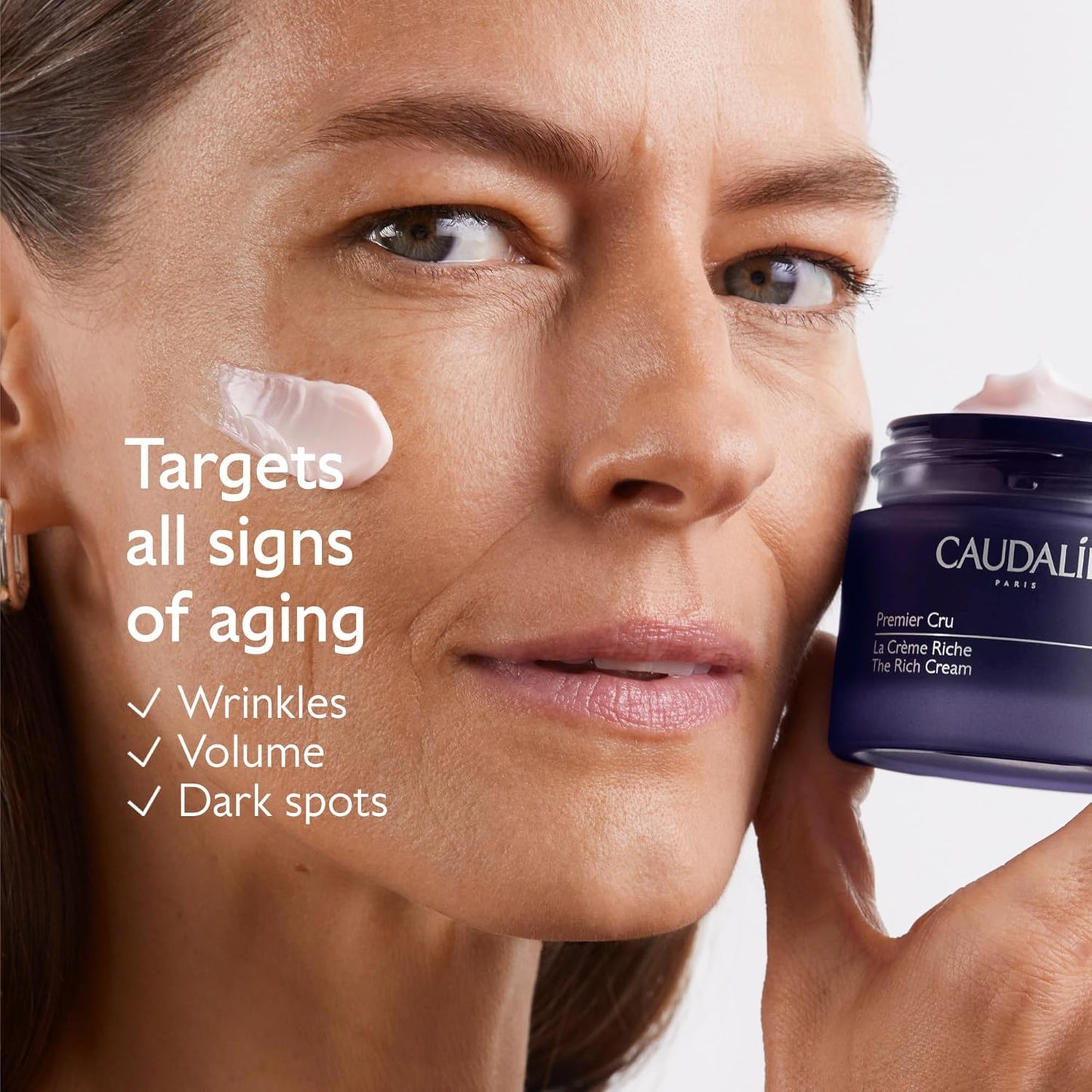 Caudalie Premier Cru Anti-Aging Skin Barrier Repair Routine - Rich Cream for Fine Lines & Dark Spots