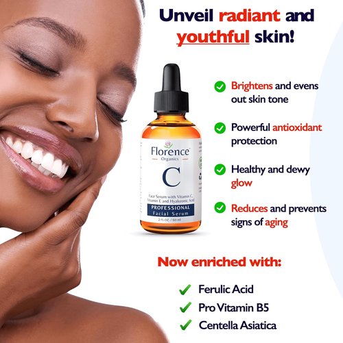 Regine Switzerland Vitamin C Serum - Anti-Aging Formula with Hyaluronic Acid & Vitamin E | 2 Fl Oz for Glowing Skin