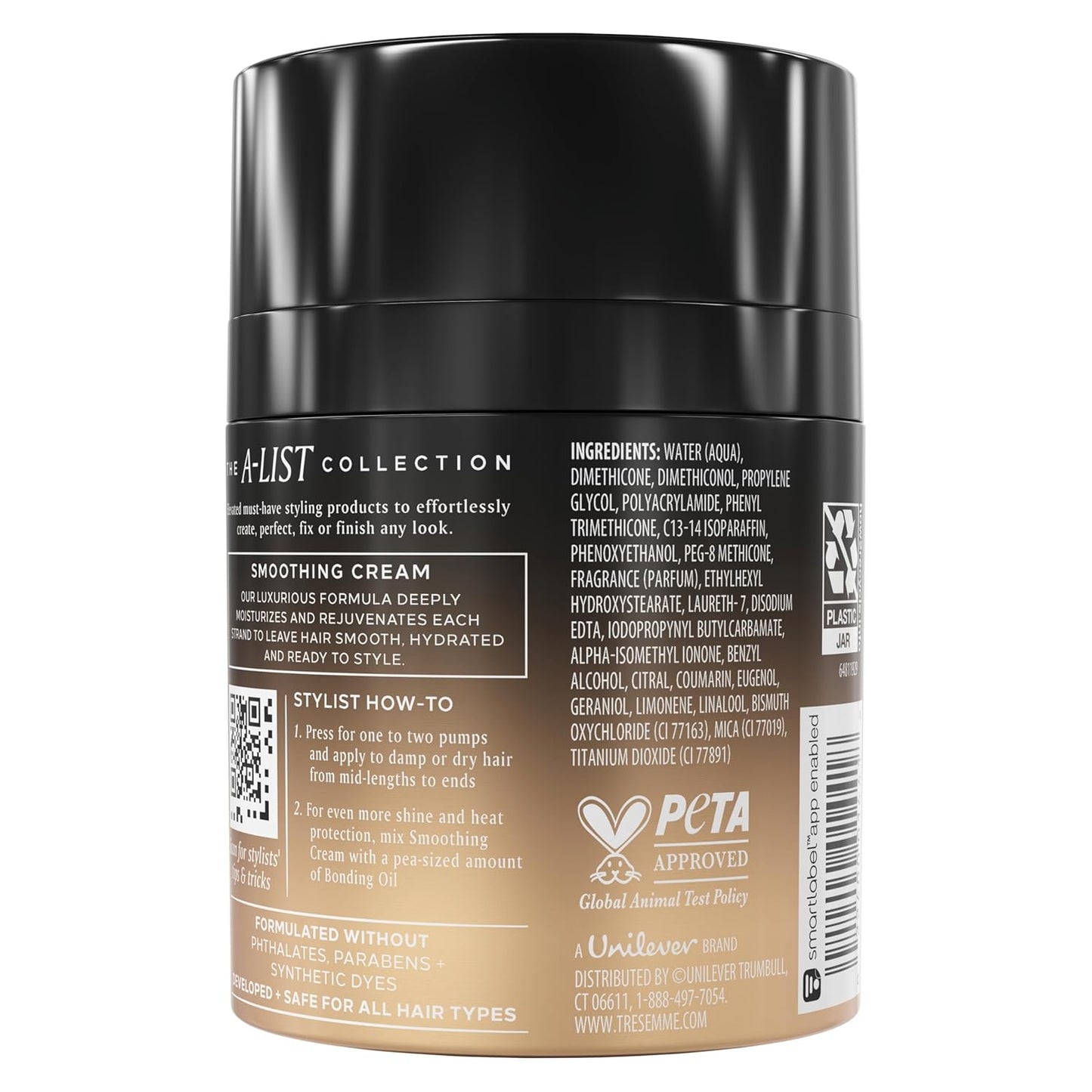 TRESemmé Smoothing Cream - Frizz Control & Deep Hydration for All Hair Types | 3.04 FL OZ