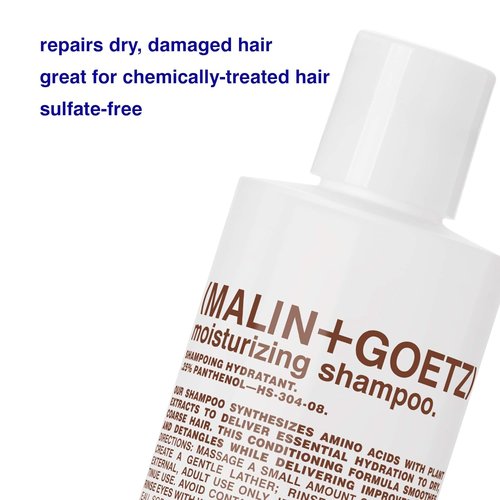 MALIN+GOETZ Shampoo - Hydrating Basil & Clarifying Peppermint | Daily Amino Acid Cleanser for All Hair Types | Vegan & Sulfate-Free