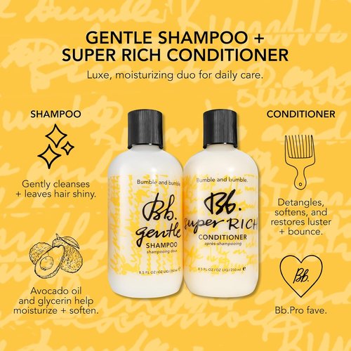 Bumble and bumble. Super Rich Hair Conditioner For Every Day | Detangles | Adds Moisture and Shine | For All Dry Curly, Wavy, Straight Hair Types | With Glycerin + Avocado Oil