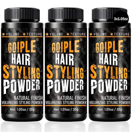 Goiple Hair Styling Powder - 3PCS Volumizing & Texturizing Powder for Men | Natural Look, Flexible Hold, 1.05oz