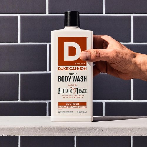 Duke Cannon Supply Co. Thick High Viscosity Body Wash - Mineral-Enriched Bourbon Scent - 18 oz