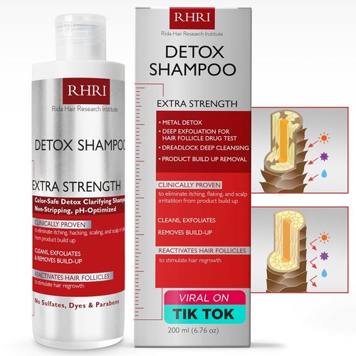Regine Switzerland Detox Shampoo - Clarifying Formula to Detoxify & Regrow Hair - Nourishes Follicles, Soothes Scalp