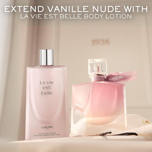 Lancôme La Vie Est Belle La Vie Vanille Nude Eau de Parfum - Long Lasting Fragrance with Notes of Solar Jasmine, Glazed Bourbon Vanilla, White Musk - Floral & Sweet Women's Perfume 3.4 Fl Oz.
