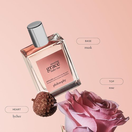 Philosophy Amazing Grace Ballet Rose - Dreamy Floral Women's Perfume with Rose, Lychee & Musk Notes