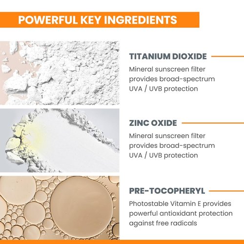 Avène High Protection Tinted Compact, Mineral Sunscreen, Tinted Sunscreen, Broad Spectrum SPF 50+, UVA/UVB Blue Light Protection, 100% Mineral, Water Resistant, Non-Greasy, Fragrance-Free