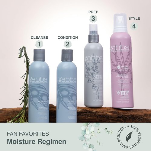 ABBA Moisture Conditioner - Nourishing Olive Butter & Peppermint Oil | 8 Fl Oz