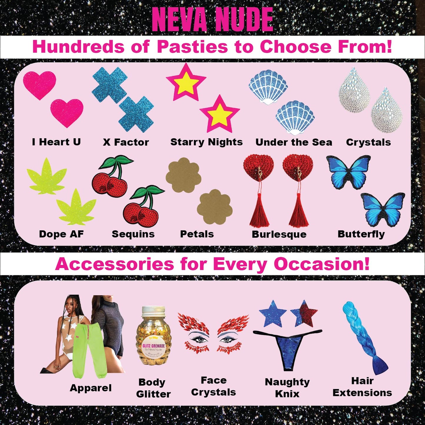 Neva Nude Nakia Crystal Jewel Face Crystal Sticker - Gems for Carnivals, Halloween, Festivals, Raves, & Parties | Medical Grade Adhesive, Waterproof, & Sweatproof | Made in USA