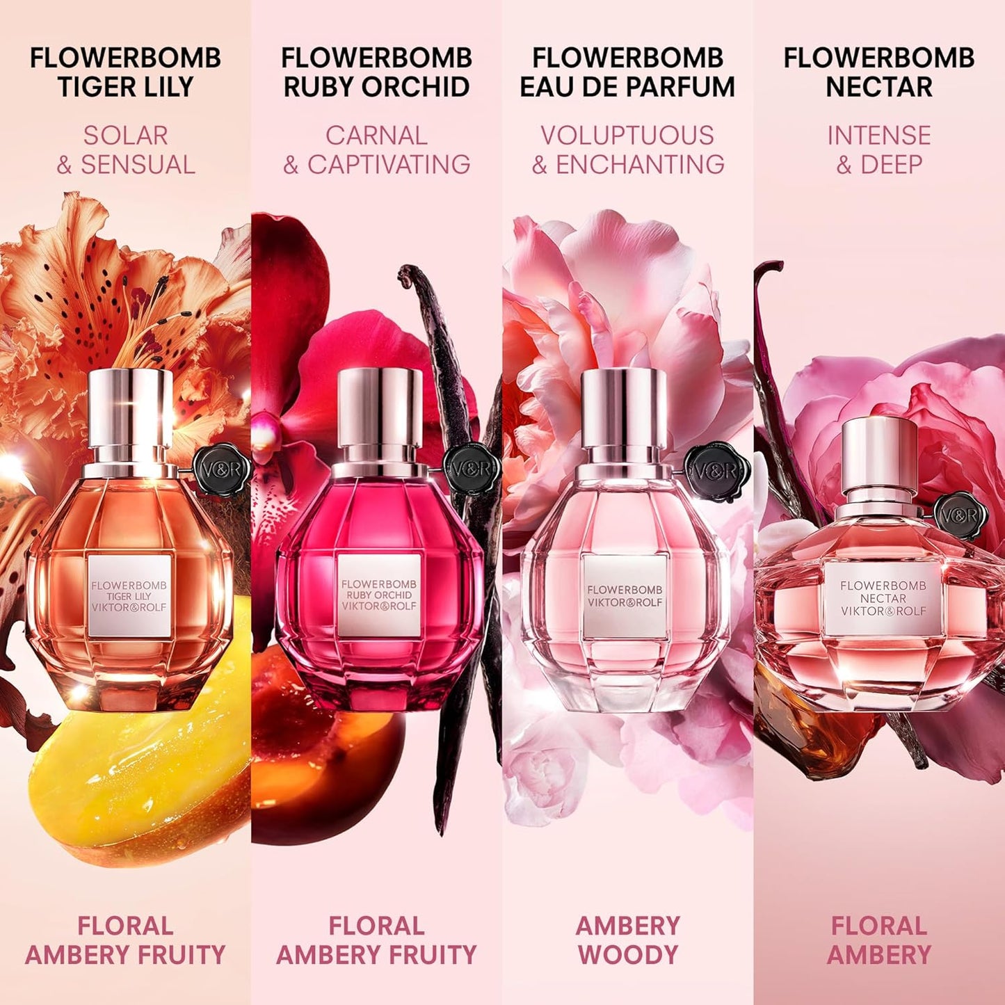 Viktor&Rolf - Flowerbomb Nectar Eau de Parfum - Floral & Spicy Women's Perfume - Notes of Gunpowder & Vanilla