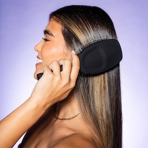 Gimme Beauty Detangling Brush - Curved Paddle for Breakage-Free Detangling - Anti-Static & Frizz Control - Heat-Resistant Tool for Thick Hair