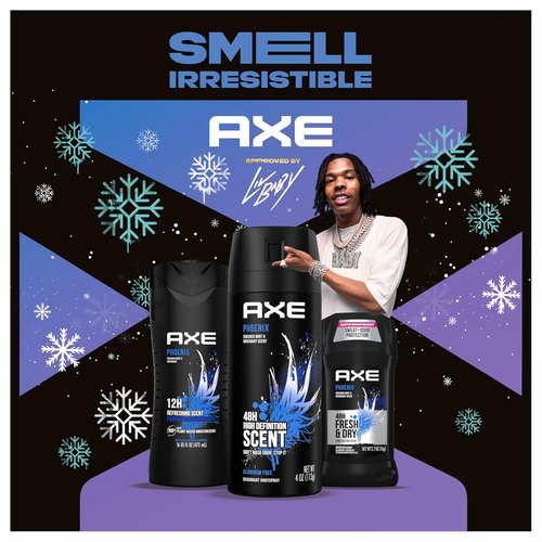 AXE Phoenix Fresh Gift Set - Men's Body Wash, Spray & Antiperspirant | 48H Protection, Crushed Mint & Rosemary Scent (3 Pieces)