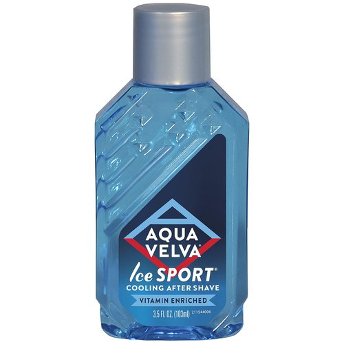 Aqua Velva Cooling After Shave - Ice Sport Formula with Vitamin E & Pro Vitamin B5 | Soothes & Refreshes Skin, 3.5 Ounce