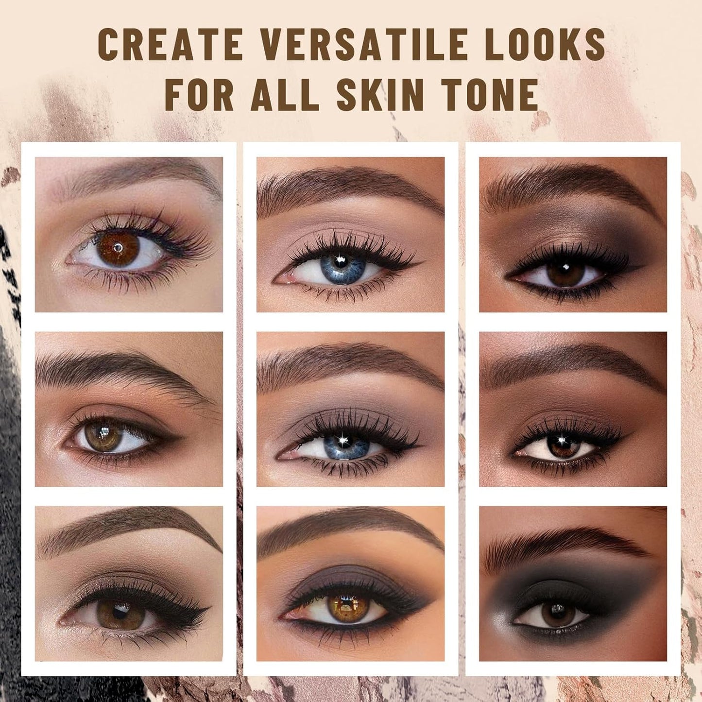 SUSIKEKI Mini Eyeshadow Palette - 6 Colors for Neutral & Smoky Looks | Highly Pigmented, Travel Size