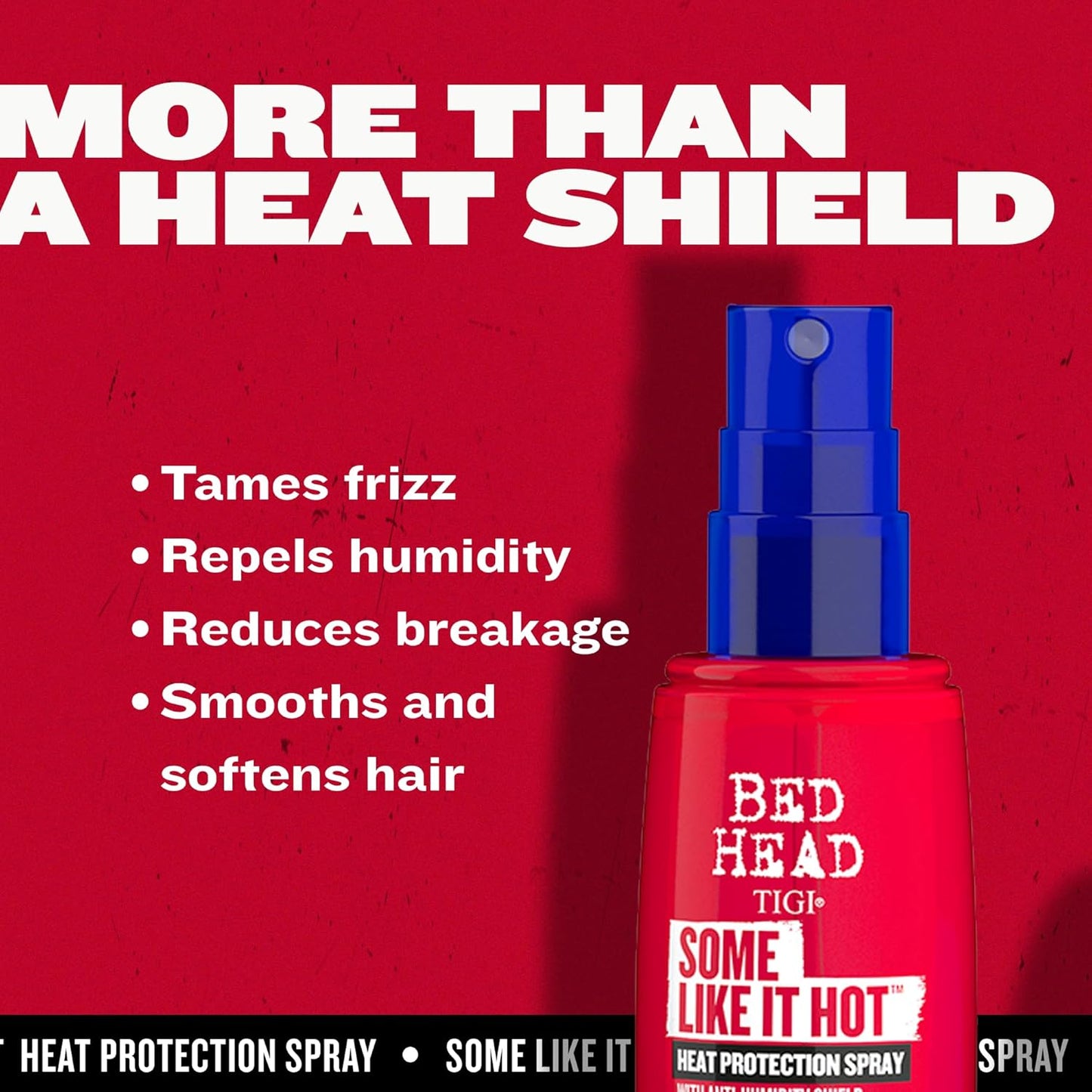 TIGI Bed Head Some Like It Hot Heat Styling Spray - Anti-Humidity Shield, Frizz Control | 3.38 fl oz