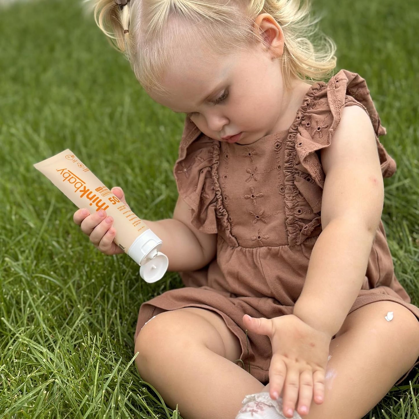 Thinkbaby Baby Sunscreen - SPF 50 Clear Zinc Oxide for Sensitive Skin | 3 Fl Oz, Water Resistant, Reef Safe