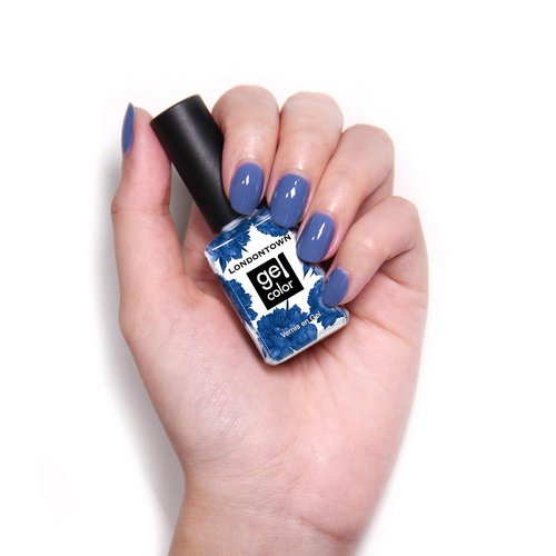 LONDONTOWN Gel Nail Polish - Long-Lasting, Chip-Resistant High Shine - Glossy Blue, 12ml / 0.40fl oz