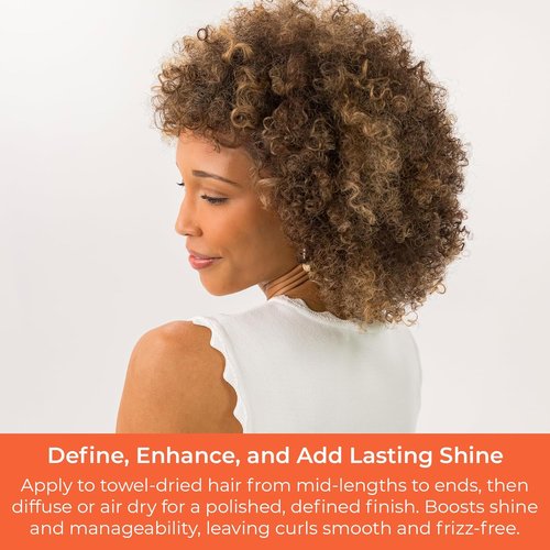 CIBU Curl + Coil Enhancing Gelée - Lightweight Curl Defining Gel for Curly & Wavy Hair - 8 Ounces