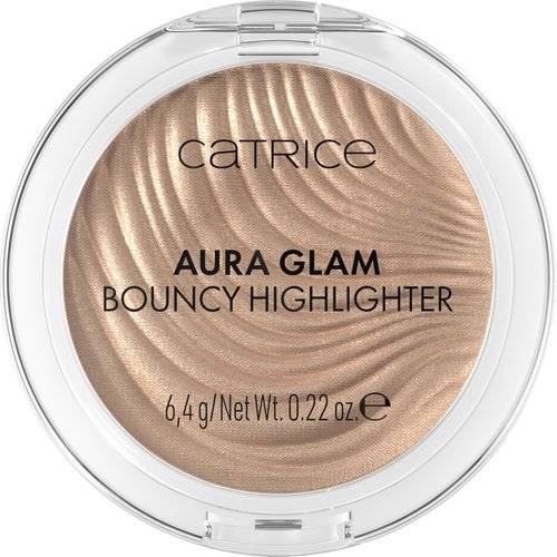 Catrice Aura Glam Bouncy Highlighter - Cream-to-Powder Glow with 3D Shimmer | Buildable Luminous Finish | Multi-Use for Face, Eyes & Lips (010 Moonlit Sand)