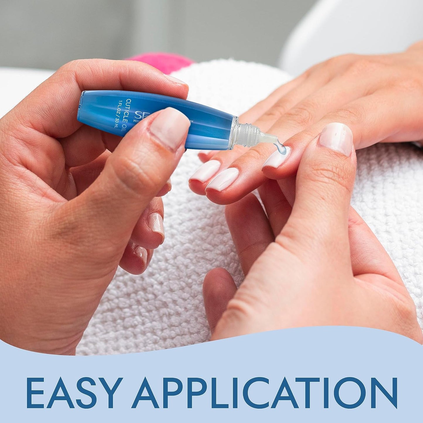 SEACRET Cuticle Oil - Fast-Absorbing Nail Treatment with Precision Dropper | Nourishing Dead Sea Minerals & Vitamin E
