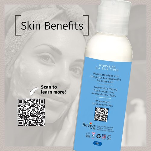 Reviva Labs Cleansing Milk - Gentle Facial Cleanser with Aloe & Botanical Oils - Hydrating Vegan Face Wash for Sensitive Skin - 4 fl oz