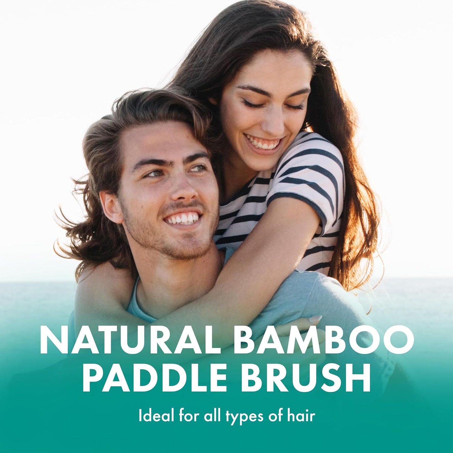 Agave Natural Bamboo Paddle Brush - Lightweight Detangling & Smoothing Hair Tool