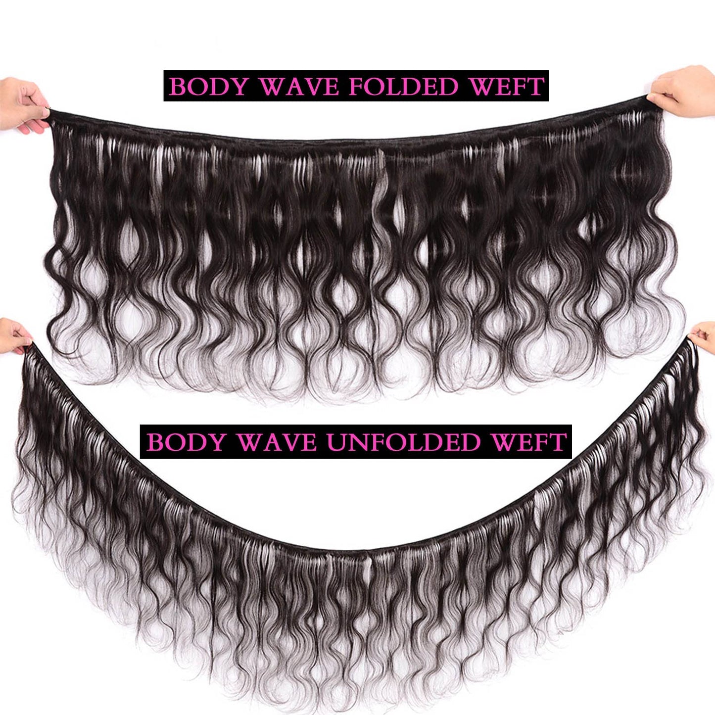 DaiMer Body Wave Human Hair Single Bundle Double Weft Body Wave Bundles 10A Unprocessed Brazilian Virgin Hair Extensions for Black Women 10 Inch