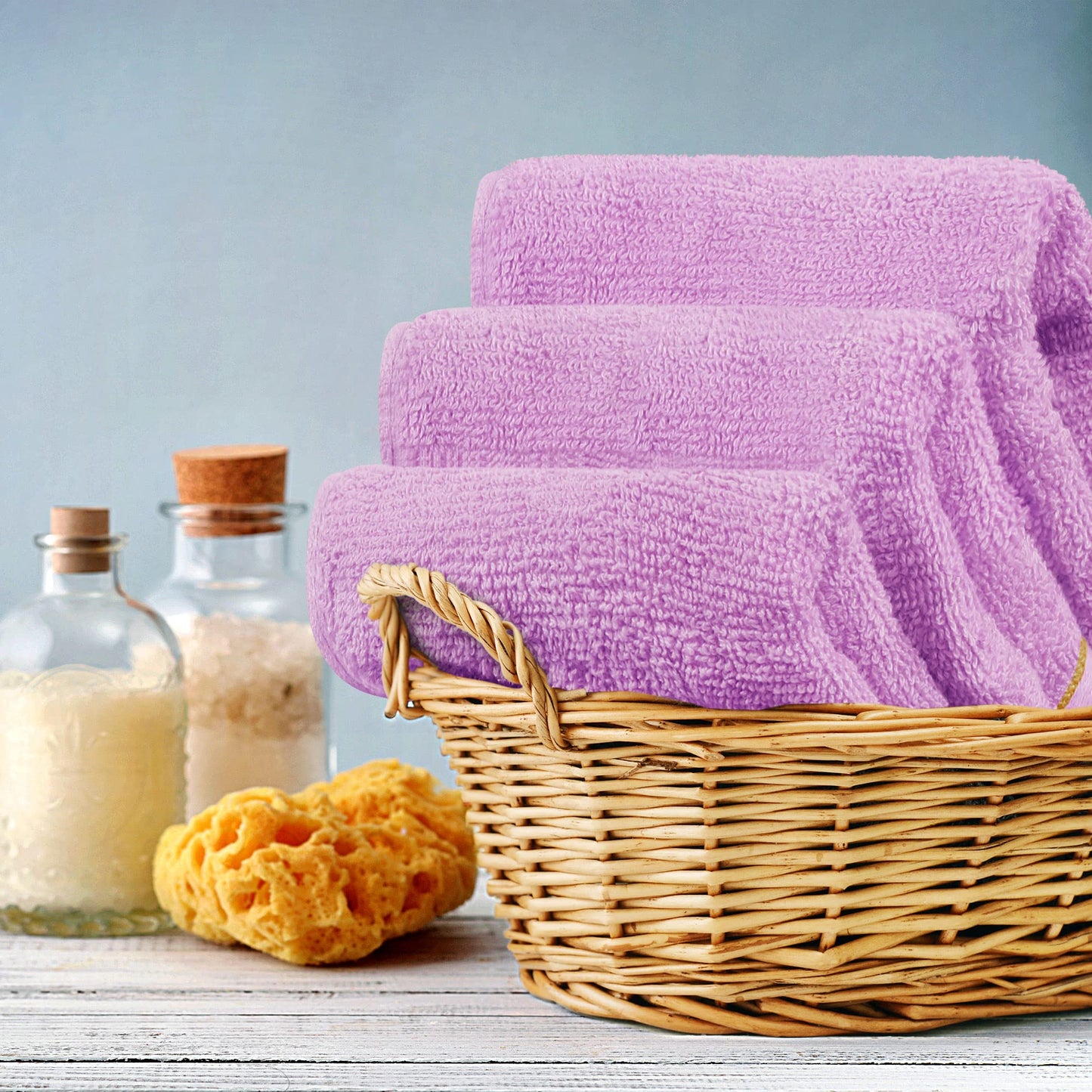 Utopia Towels 12 Pack Premium Wash Cloths Set, 12 by 12 Inches, 100% Cotton Ring Spun, Highly Absorbent and Soft Feel Washcloths for Bathroom, Spa, Gym, and Face, Lavender