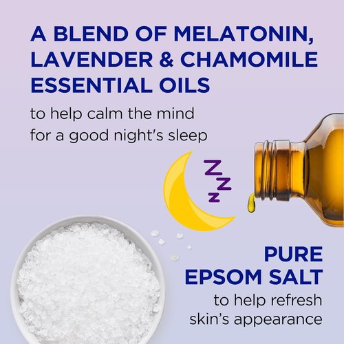 Dr Teal's Epsom Salt Soak - Sleep Blend with Melatonin, Lavender & Chamomile | 3 lbs