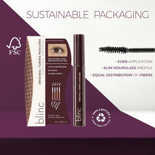 Blinc Original Tubing Mascara - Length & Definition for Sensitive Eyes | Longwear, Smudge-Proof, Vegan