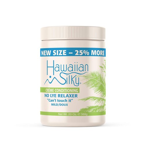 Hawaiian Silky No Lye Relaxer - Mild Formula for Smooth Hair | 20 Ounce