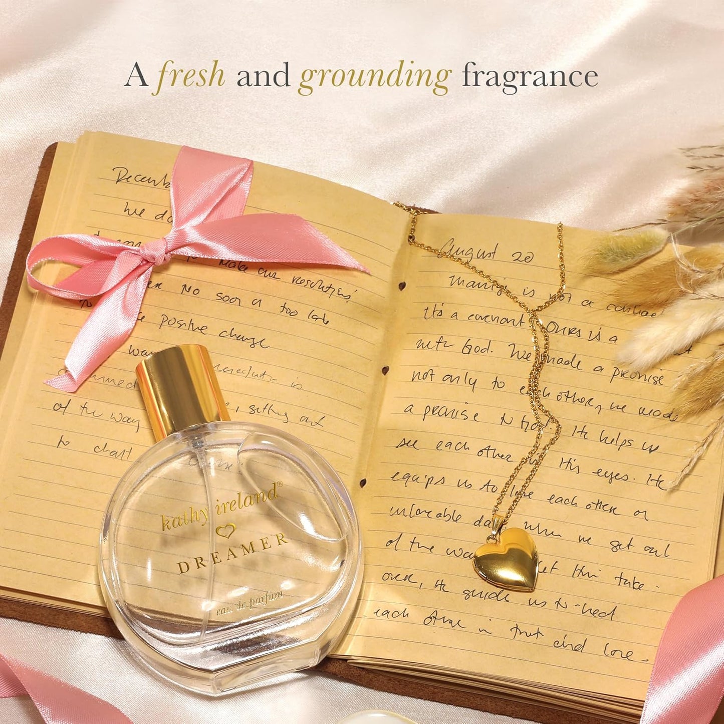 Kathy Ireland Dreamer Perfume - Citrus Floral Woody Eau de Parfum with Grapefruit & Gardenia - 3.4 oz