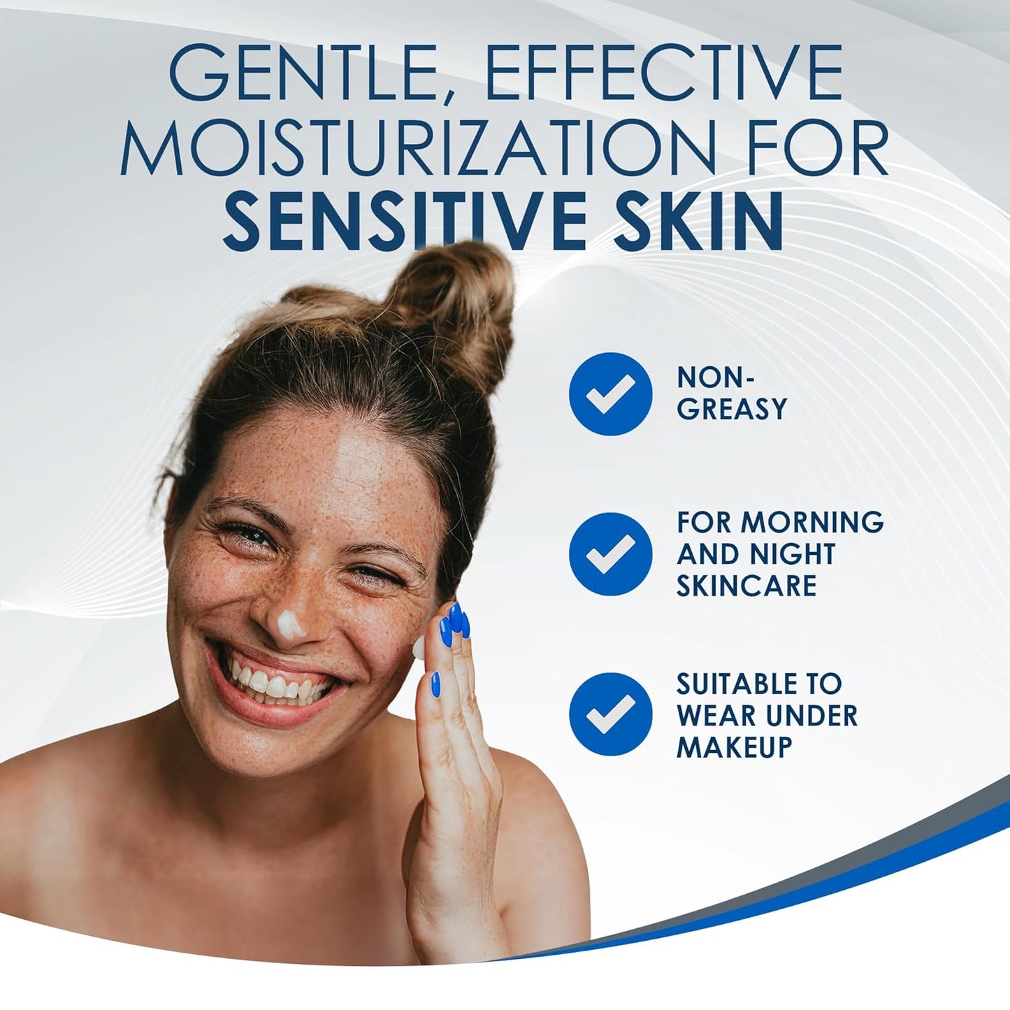 Vanicream Daily Facial Moisturizer - Hydrating Ceramides & Hyaluronic Acid for Sensitive Skin | 3 fl oz