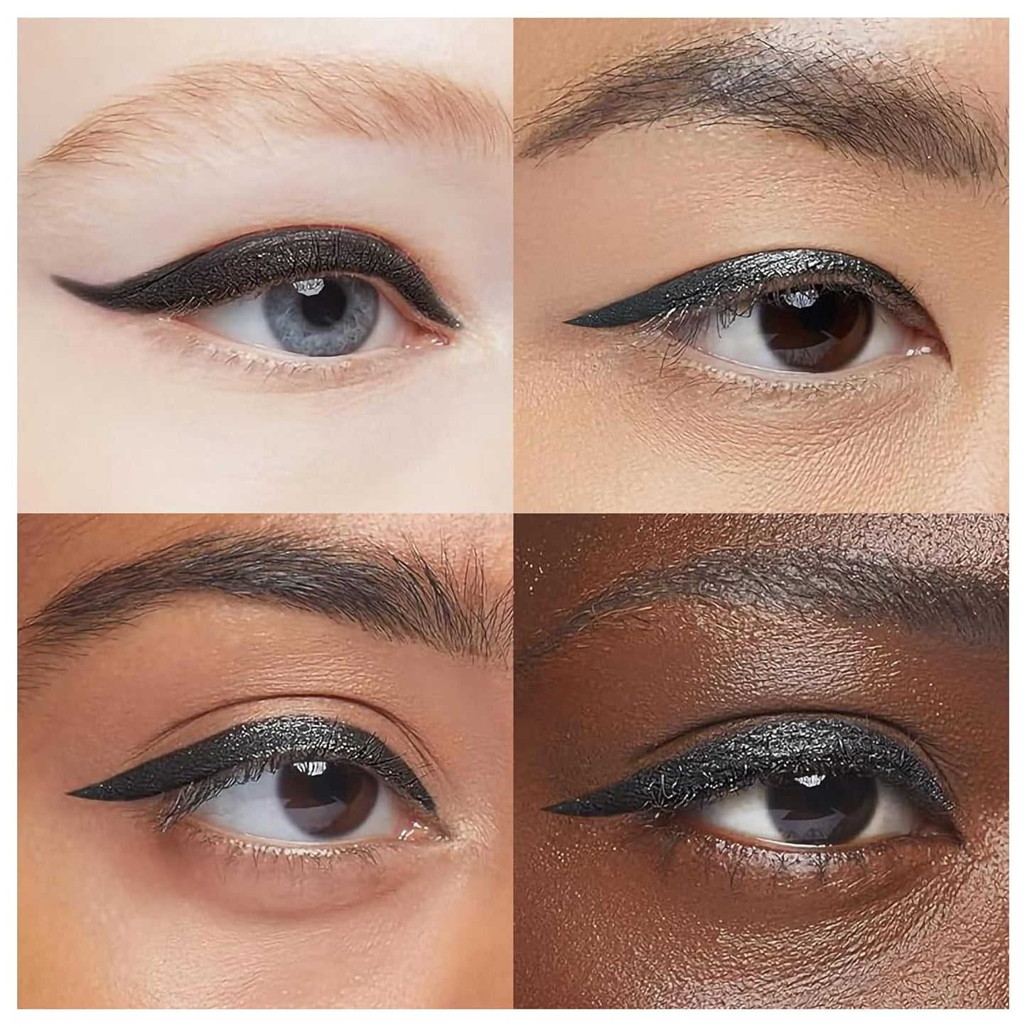 Skiennix Liquid Eyeliner - Hypoallergenic, Long-Lasting Waterproof Formula | Fine Brush Tip, Black 2mL