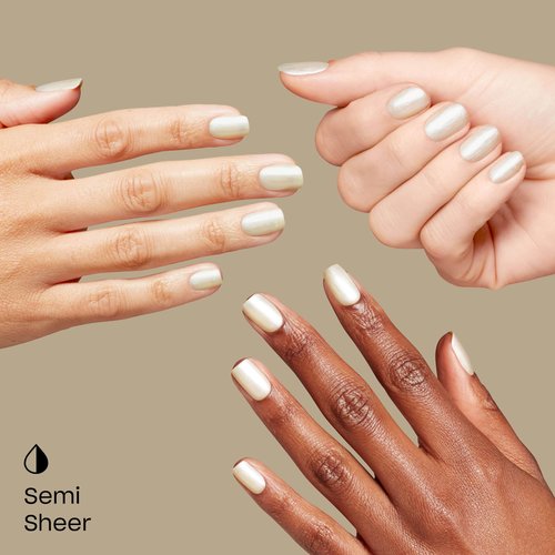 OPI RapiDry Snow Time Like the Present | Semi-Sheer Bright Pearl White Quick Dry Nail Polish | Vegan, Smudge Proof, Fast Drying | Snow Time to Waste | Holiday 2025