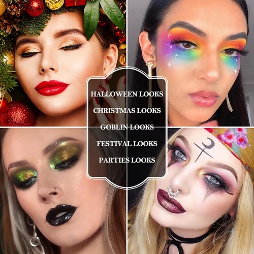 Boobeen 15-Color Eyeshadow Palette - Vibrant Matte & Shimmer Shades for Stunning Holiday Looks