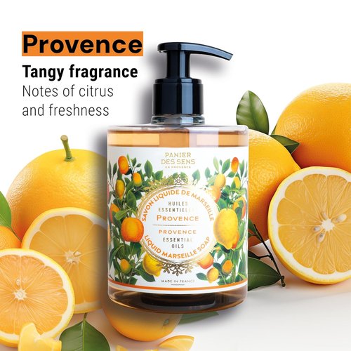 Panier des Sens - Fresh Citrus Liquid Hand Soap - Moisturizing Olive Oil Formula - 16.9 Fl Oz Refillable Bottle