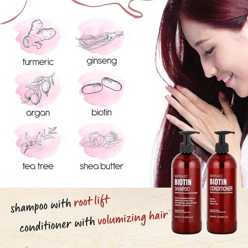 Regine Switzerland Biotin Volumizing Shampoo & Conditioner Set - Anti-Hair Loss Treatment for Thinning Hair